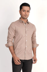 Mens Casual Shirt (Taupe)